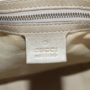 GUCCI GG Implementation Boston Bag PVC 2way Silver 203696 Auth 148000-23