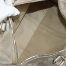 GUCCI GG Implementation Boston Bag PVC 2way Silver 203696 Auth 148000-10