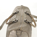 GUCCI GG Implementation Boston Bag PVC 2way Silver 203696 Auth 148000-6