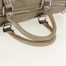 GUCCI GG Implementation Boston Bag PVC 2way Silver 203696 Auth 148000-7