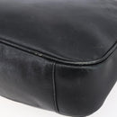 GUCCI Bamboo Shoulder Bag Leather 2way Black Gold 001 3444 1638 Auth 148001-17