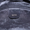 GUCCI Bamboo Shoulder Bag Leather 2way Black Gold 001 3444 1638 Auth 148001-19