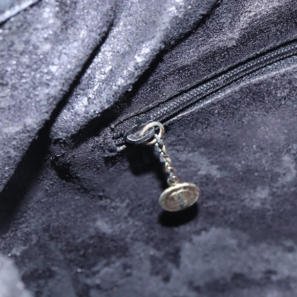 GUCCI Bamboo Shoulder Bag Leather 2way Black Gold 001 3444 1638 Auth 148001