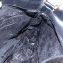 GUCCI Bamboo Shoulder Bag Leather 2way Black Gold 001 3444 1638 Auth 148001-21