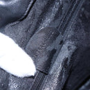 GUCCI Bamboo Shoulder Bag Leather 2way Black Gold 001 3444 1638 Auth 148001-12