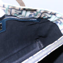 FENDI Zucca Canvas Hand Bag Green Silver Auth 148002-19