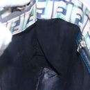 FENDI Zucca Canvas Hand Bag Green Silver Auth 148002-20