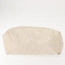 FENDI Zucca Canvas Tote Bag Beige Auth 148003-6