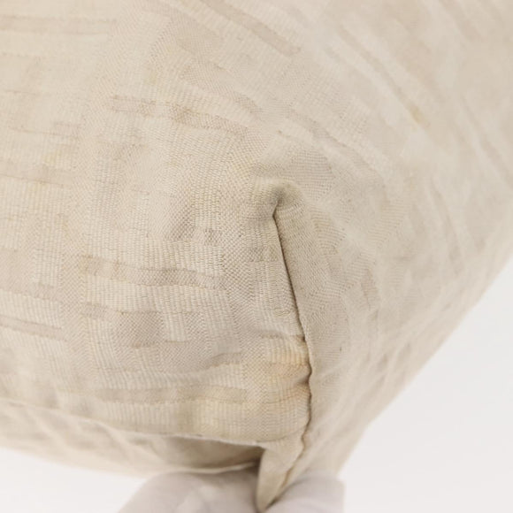 FENDI Zucca Canvas Tote Bag Beige Auth 148003