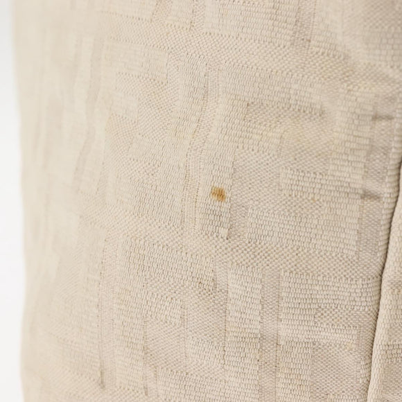FENDI Zucca Canvas Tote Bag Beige Auth 148003