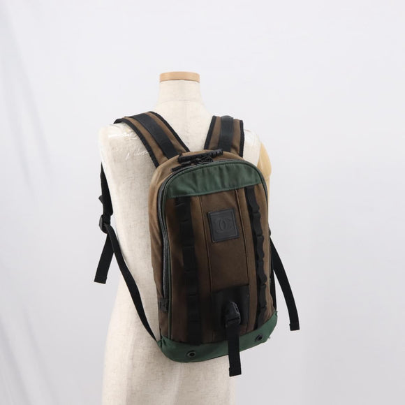 CHANEL Sports Line Backpack Canvas Brown CC Auth 148005