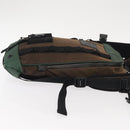 CHANEL Sports Line Backpack Canvas Brown CC Auth 148005-3