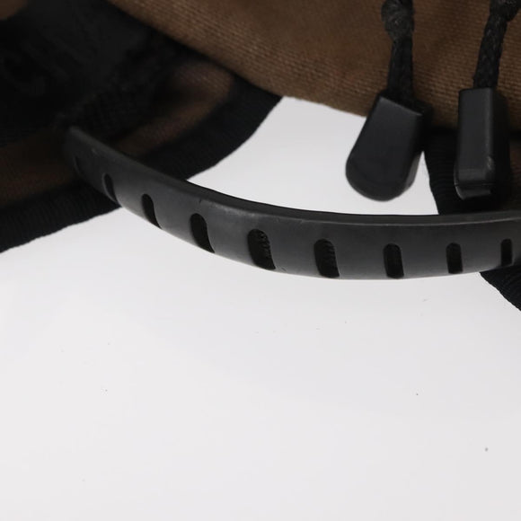 CHANEL Sports Line Backpack Canvas Brown CC Auth 148005