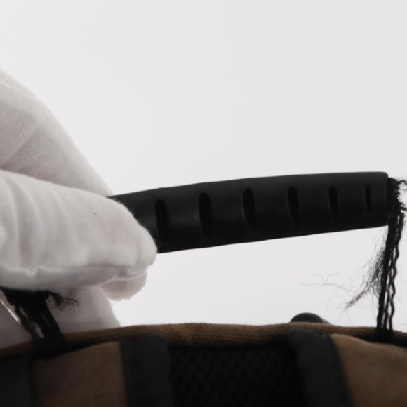 CHANEL Sports Line Backpack Canvas Brown CC Auth 148005