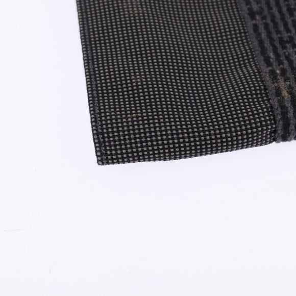 HERMES Pochette Her Line MM Shoulder Bag Canvas Gray Auth 148006