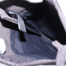 HERMES Pochette Her Line MM Shoulder Bag Canvas Gray Auth 148006-18