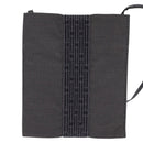 HERMES Pochette Her Line MM Shoulder Bag Canvas Gray Auth 148006-13