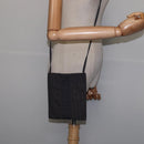 HERMES Pochette Her Line MM Shoulder Bag Canvas Gray Auth 148006-20