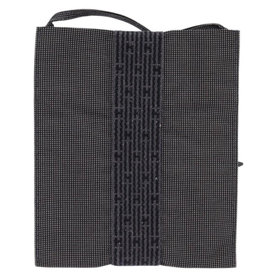 HERMES Pochette Her Line MM Shoulder Bag Canvas Gray Auth 148006 - 0