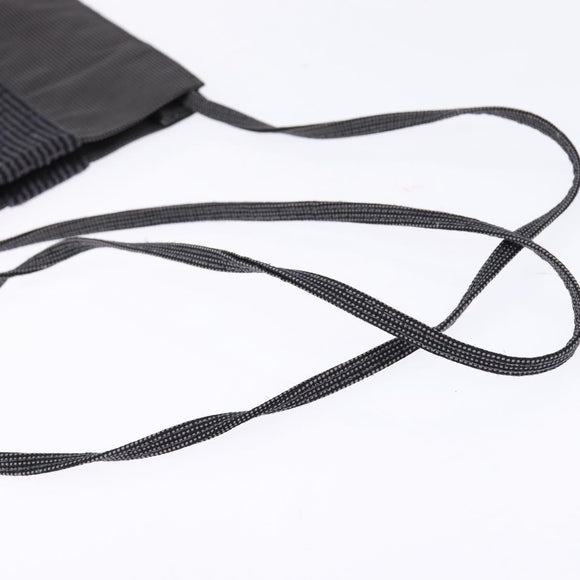 HERMES Pochette Her Line MM Shoulder Bag Canvas Gray Auth 148006