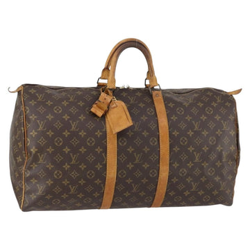 LOUIS VUITTON Monogram Keepall 55 Boston Bag M41424 LV Auth 148023