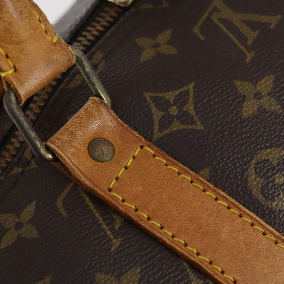 LOUIS VUITTON Monogram Keepall 55 Boston Bag M41424 LV Auth 148023