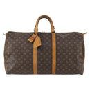 LOUIS VUITTON Monogram Keepall 55 Boston Bag M41424 LV Auth 148023-13