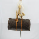 LOUIS VUITTON Monogram Keepall 55 Boston Bag M41424 LV Auth 148023-22
