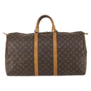 LOUIS VUITTON Monogram Keepall 55 Boston Bag M41424 LV Auth 148023-2