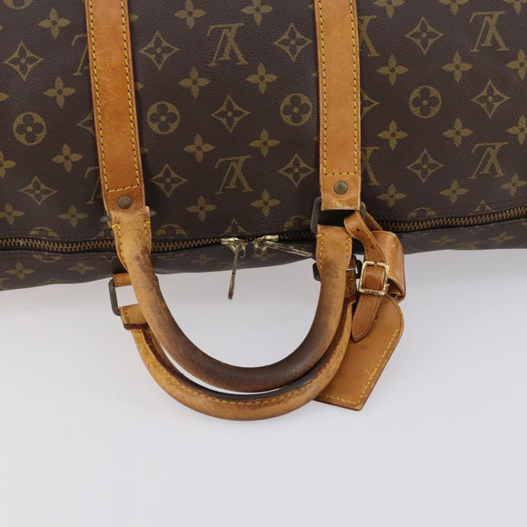 LOUIS VUITTON Monogram Keepall 55 Boston Bag M41424 LV Auth 148023
