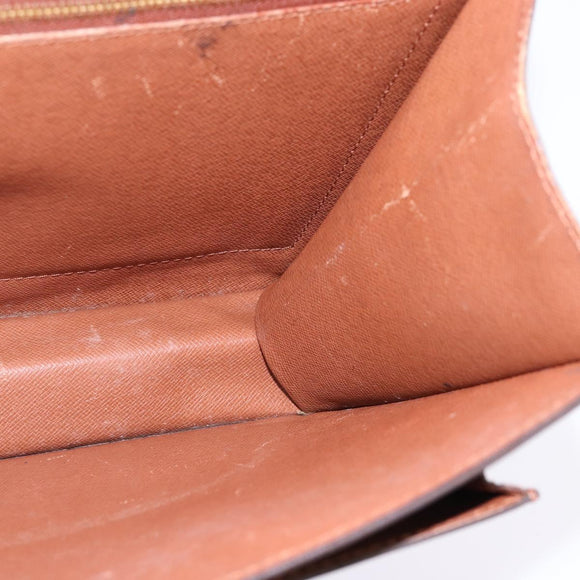 LOUIS VUITTON Epi Monceau 28 Hand Bag Brown M52123 LV Auth 148027