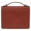 LOUIS VUITTON Epi Monceau 28 Hand Bag Brown M52123 LV Auth 148027-2
