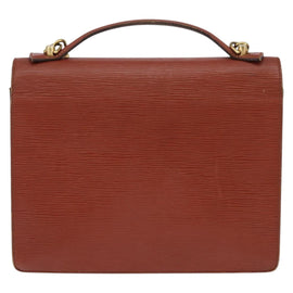 LOUIS VUITTON Epi Monceau 28 Hand Bag Brown M52123 LV Auth 148027 - 0