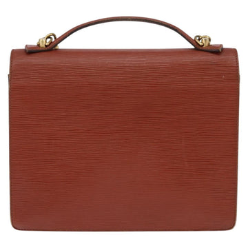 LOUIS VUITTON Epi Monceau 28 Hand Bag Brown M52123 LV Auth 148027 - 0