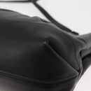 Salvatore Ferragamo Gancini Hand Bag Leather 2way Black Gold Auth 148032-17