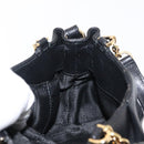 Salvatore Ferragamo Gancini Hand Bag Leather 2way Black Gold Auth 148032-20