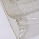 HERMES Vinyl Kelly Hand Bag Clear Auth 148034-9