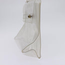 HERMES Vinyl Kelly Hand Bag Clear Auth 148034-4