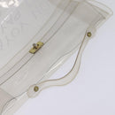 HERMES Vinyl Kelly Hand Bag Clear Auth 148034-6