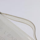 HERMES Vinyl Kelly Hand Bag Clear Auth 148034-8