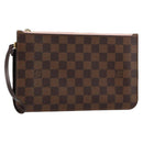 LOUIS VUITTON Damier Ebene Neverfull MM Pouch Pouch LV Auth 148039-1