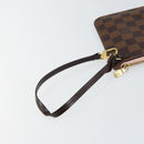 LOUIS VUITTON Damier Ebene Neverfull MM Pouch Pouch LV Auth 148039-8