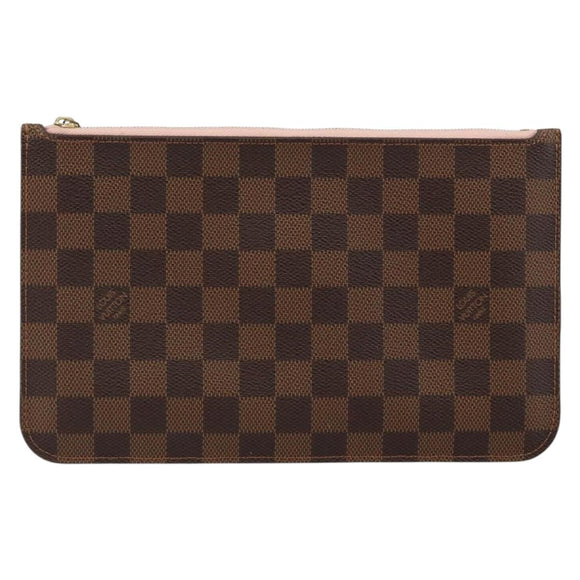 LOUIS VUITTON Damier Ebene Neverfull MM Pouch Pouch LV Auth 148039