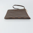 LOUIS VUITTON Damier Ebene Neverfull MM Pouch Pouch LV Auth 148039-3