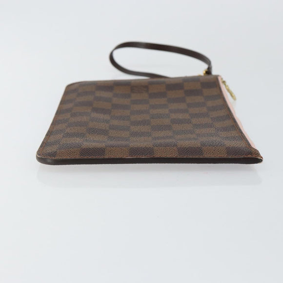 LOUIS VUITTON Damier Ebene Neverfull MM Pouch Pouch LV Auth 148039