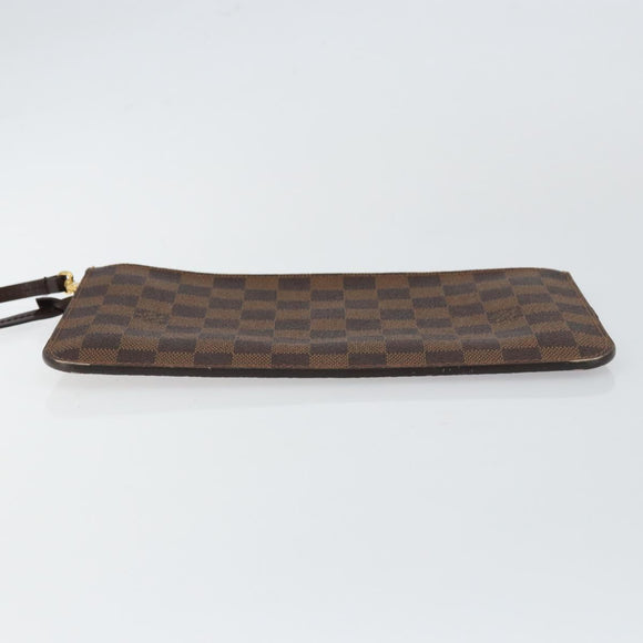 LOUIS VUITTON Damier Ebene Neverfull MM Pouch Pouch LV Auth 148039