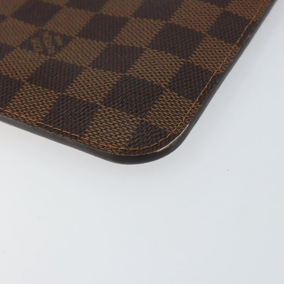 LOUIS VUITTON Damier Ebene Neverfull MM Pouch Pouch LV Auth 148039
