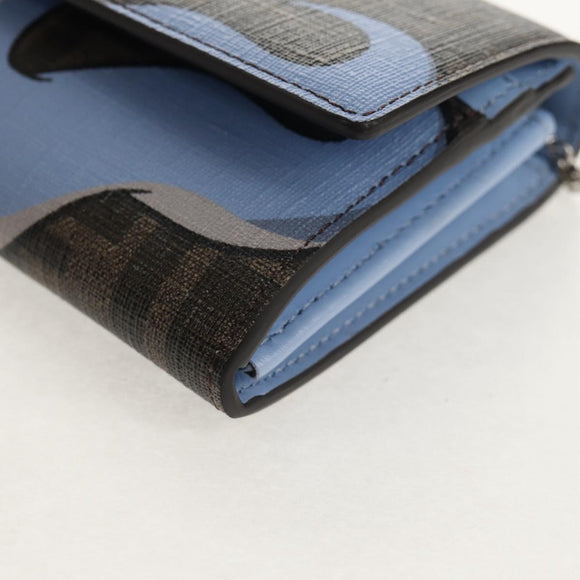 FENDI FRGMT x POKÉMON Wallet Zucca Canvas Shoulder Bag Black Auth 148040SM