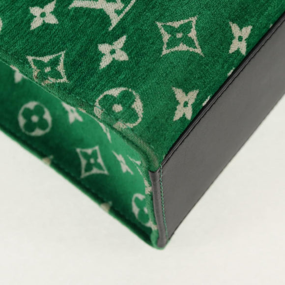 LOUIS VUITTON Monogram Jacquard Velvet On The Go PM Bag M46216 LV Auth 148041SM