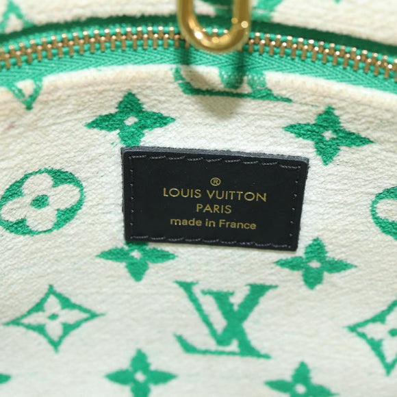 LOUIS VUITTON Monogram Jacquard Velvet On The Go PM Bag M46216 LV Auth 148041SM
